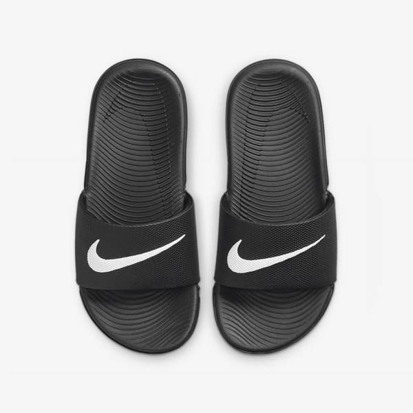 Nike Kawa Older Kids' Slides Black / White | NK912OQG