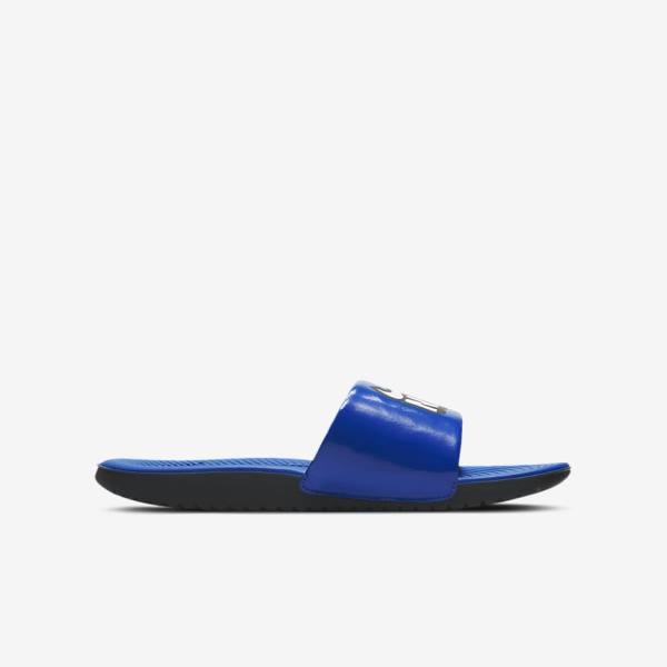 Nike Kawa Older Kids' Slides Royal / Black / White | NK469NXC