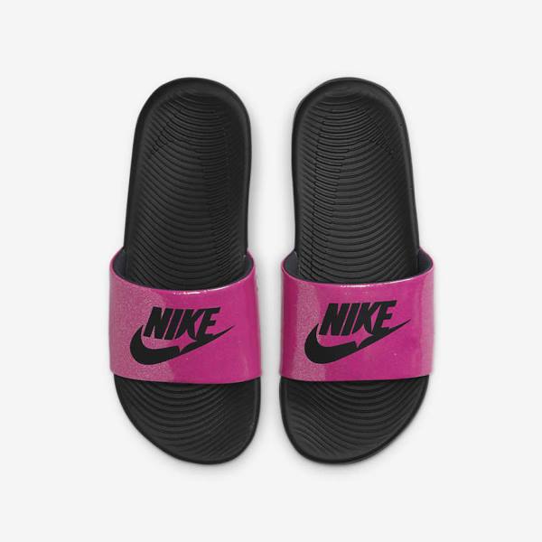 Nike Kawa SE Older Kids' Slides Black | NK398VTJ