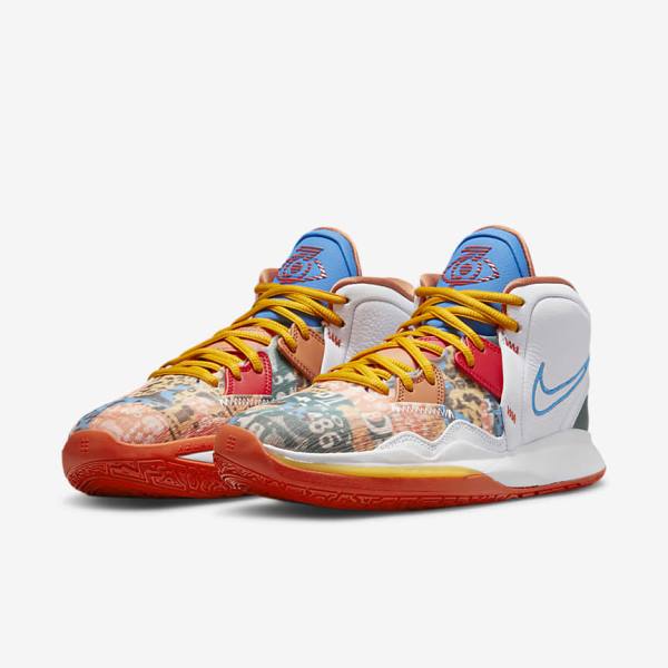 Nike Kyrie Infinity Men's Basketball Shoes White / Red / Gold / Light Blue | NK140CLS