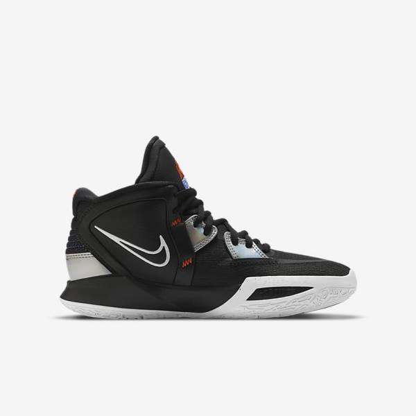 Nike Kyrie Infinity Older Kids' Basketball Shoes Black / White / Orange / Multicolor | NK342HFO