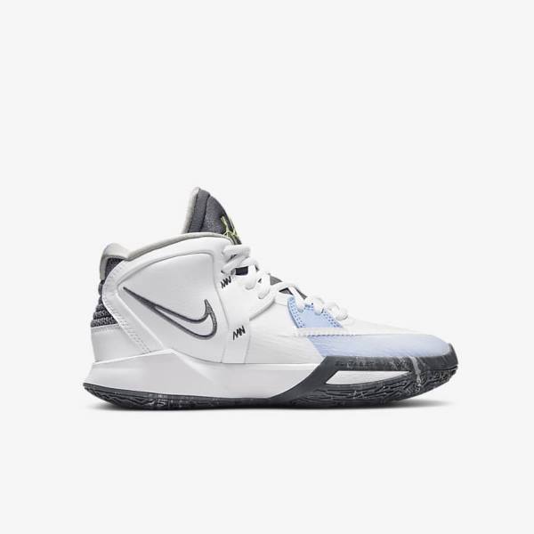 Nike Kyrie Infinity Older Kids' Basketball Shoes White / Light Blue / Grey | NK781GYW