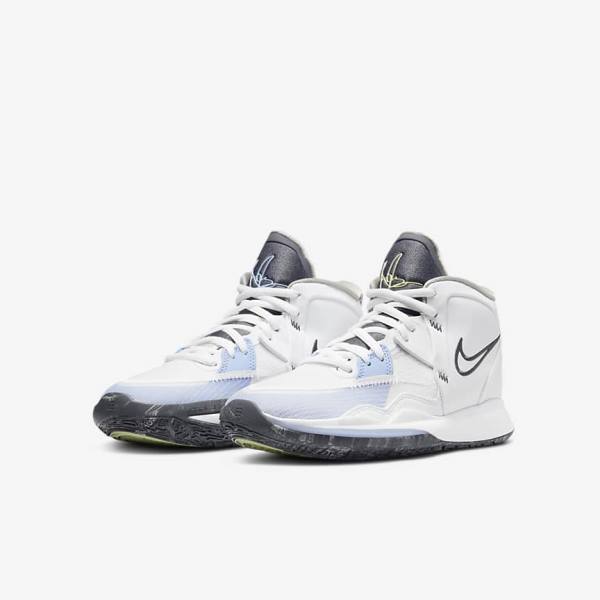 Nike Kyrie Infinity Older Kids' Basketball Shoes White / Light Blue / Grey | NK781GYW