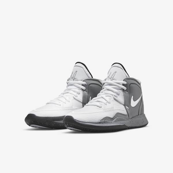 Nike Kyrie Infinity SE Older Kids' Basketball Shoes White / Grey / Black | NK046HLC