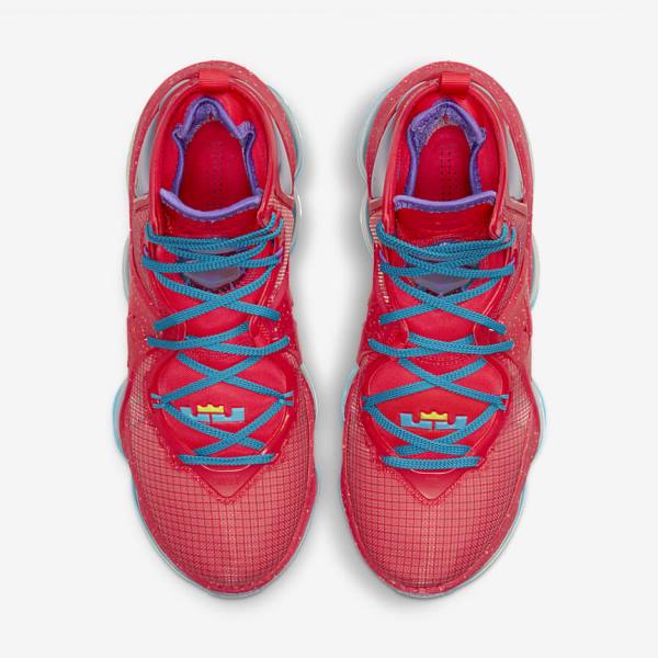 Nike LeBron 19 Men's Basketball Shoes Red / Blue / Purple / Red | NK152CTX