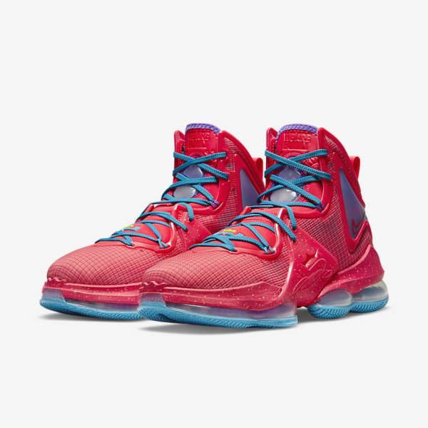 Nike LeBron 19 Men's Basketball Shoes Red / Blue / Purple / Red | NK152CTX