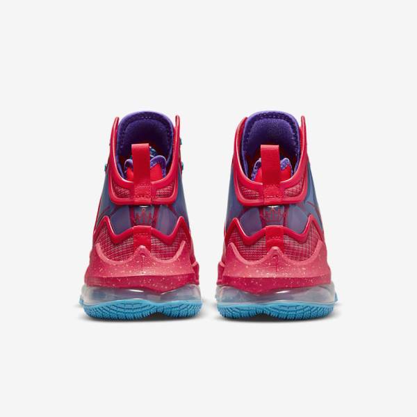 Nike LeBron 19 Men's Basketball Shoes Red / Blue / Purple / Red | NK152CTX