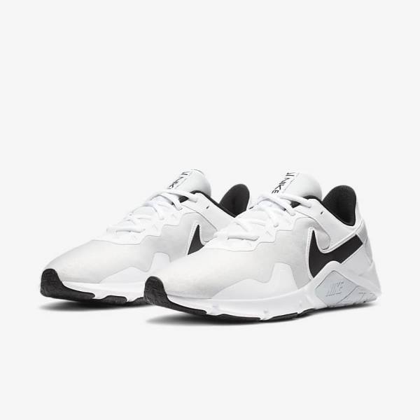 Nike Legend Essential 2 Men's Training Shoes Platinum / White / Black | NK089MXD