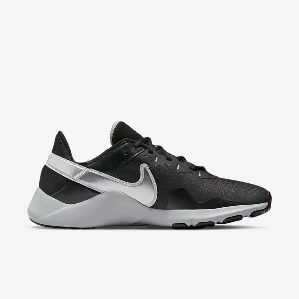 Nike Legend Essential 2 Men's Training Shoes Black / Metal Silver / Metal Grey | NK619BYH