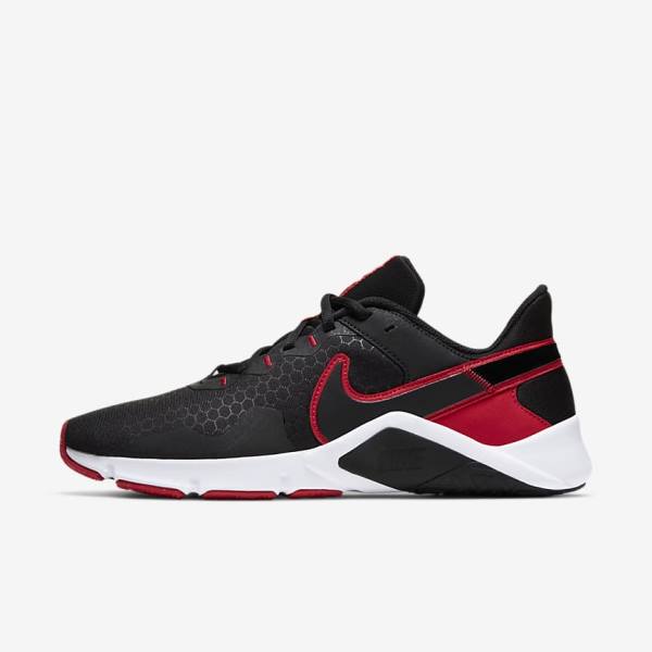 Nike Legend Essential 2 Men\'s Training Shoes Black / Red / White | NK674YEP