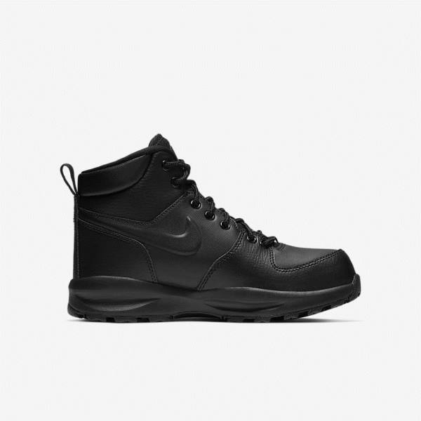 Nike Manoa LTR Older Boot Kids' Sneakers Black | NK568BUM