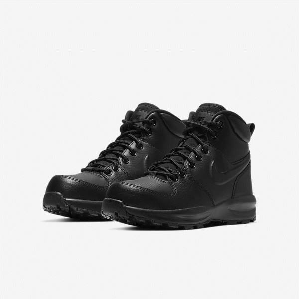 Nike Manoa LTR Older Boot Kids' Sneakers Black | NK568BUM