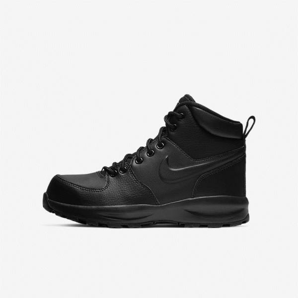 Nike Manoa LTR Older Boot Kids\' Sneakers Black | NK568BUM