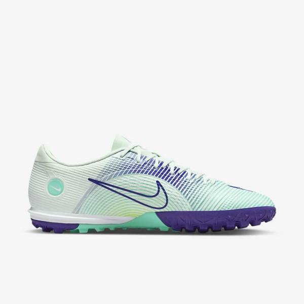 Nike Mercurial Dream Speed Vapor 14 Academy TF Turf Men's Football Shoes Green / Purple / Green | NK906ETG