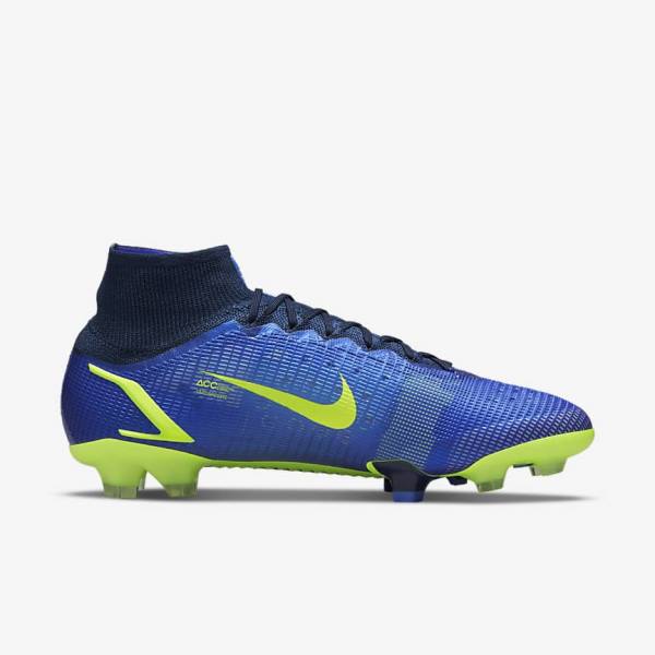 Nike Mercurial Superfly 8 Elite FG Firm-Grounds Women's Football Shoes Blue | NK261GKP