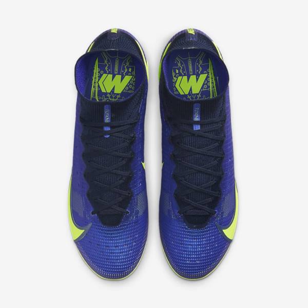 Nike Mercurial Superfly 8 Elite FG Firm-Grounds Women's Football Shoes Blue | NK261GKP