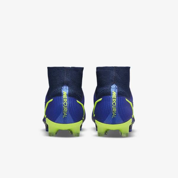 Nike Mercurial Superfly 8 Elite FG Firm-Grounds Women's Football Shoes Blue | NK261GKP