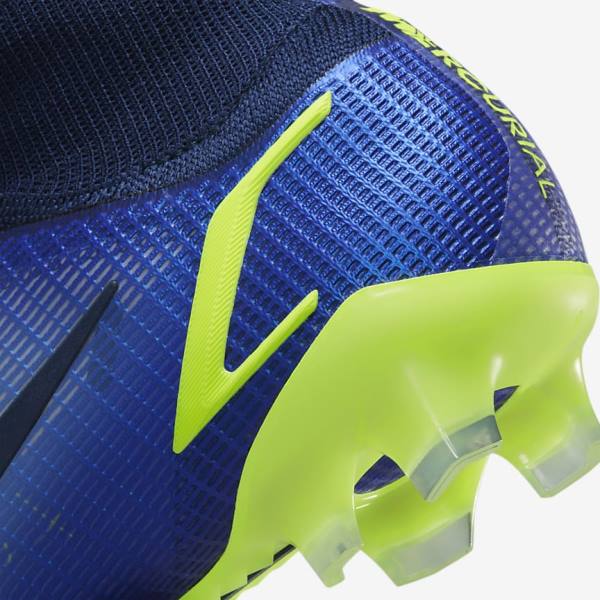 Nike Mercurial Superfly 8 Elite FG Firm-Grounds Women's Football Shoes Blue | NK261GKP