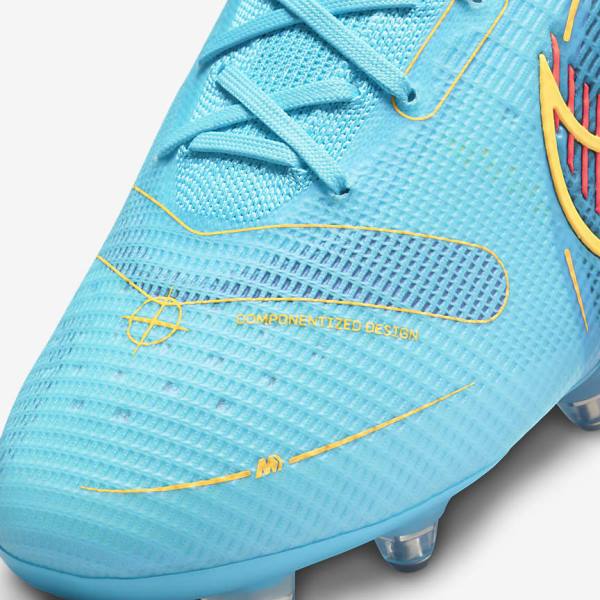 Nike Mercurial Superfly 8 Elite SG-PRO Anti-Clog Traction Soft-Ground Women's Football Shoes Blue / Orange | NK469LFD