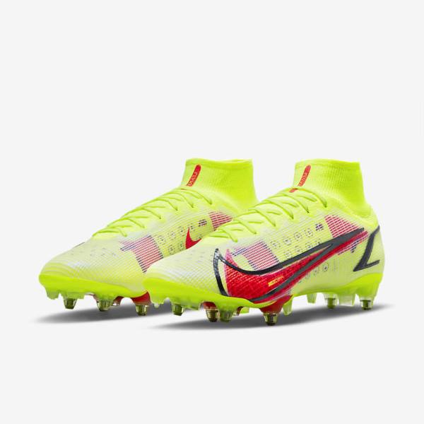 Nike Mercurial Superfly 8 Elite SG-Pro AC Soft-Ground Women's Football Shoes Black / Light Red | NK079FJO