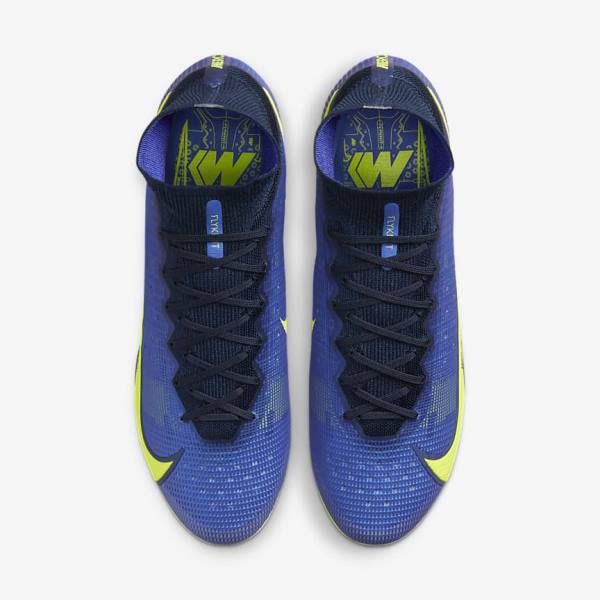 Nike Mercurial Superfly 8 Elite SG-Pro AC Soft-Ground Men's Football Shoes Blue | NK691LEX