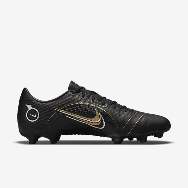 Nike Mercurial Vapor 14 Academy MG Multi-Ground Women's Football Shoes Black / Metal Silver / Grey / Metal Gold | NK153HVL