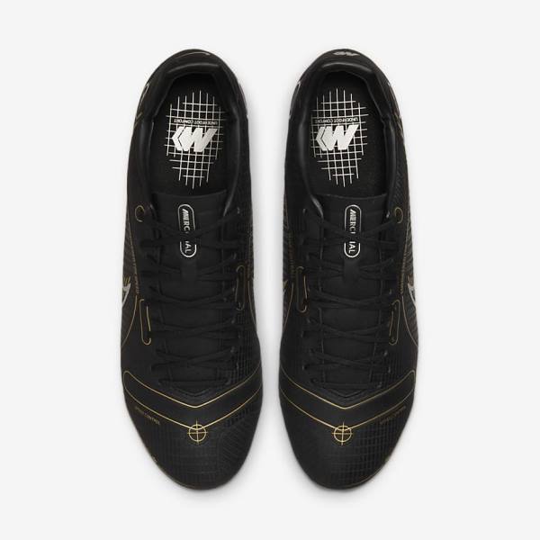 Nike Mercurial Vapor 14 Academy MG Multi-Ground Women's Football Shoes Black / Metal Silver / Grey / Metal Gold | NK153HVL