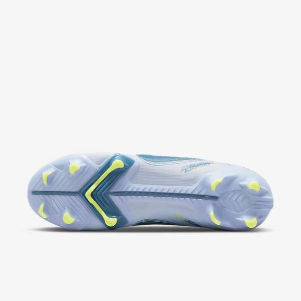 Nike Mercurial Vapor 14 Academy MG Multi-Ground Women's Football Shoes Grey / Light Blue / Blue | NK586FGK