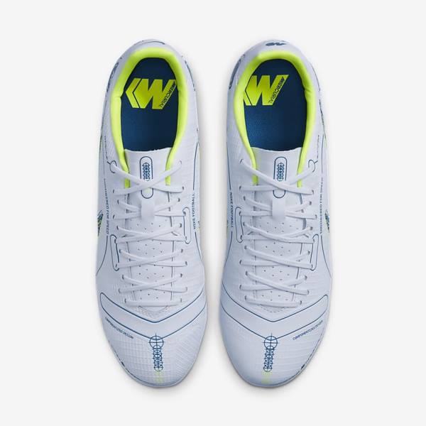 Nike Mercurial Vapor 14 Academy MG Multi-Ground Women's Football Shoes Grey / Light Blue / Blue | NK586FGK