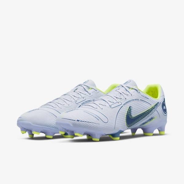 Nike Mercurial Vapor 14 Academy MG Multi-Ground Women's Football Shoes Grey / Light Blue / Blue | NK586FGK