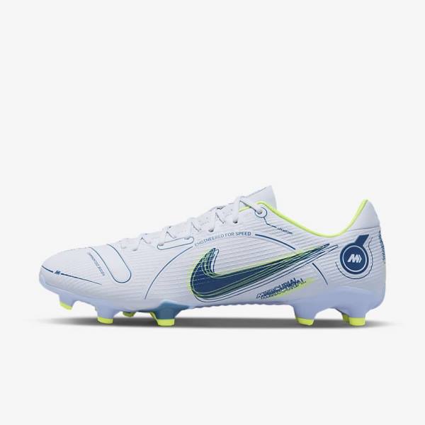 Nike Mercurial Vapor 14 Academy MG Multi-Ground Women\'s Football Shoes Grey / Light Blue / Blue | NK586FGK