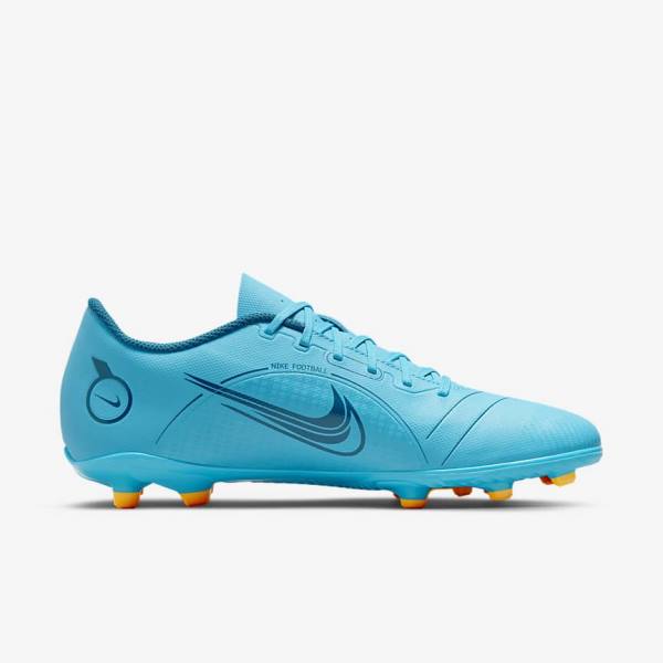 Nike Mercurial Vapor 14 Club MG Multi-Ground Women's Football Shoes Blue / Orange | NK892DQZ