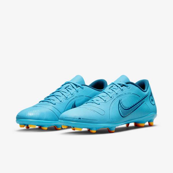 Nike Mercurial Vapor 14 Club MG Multi-Ground Women's Football Shoes Blue / Orange | NK892DQZ