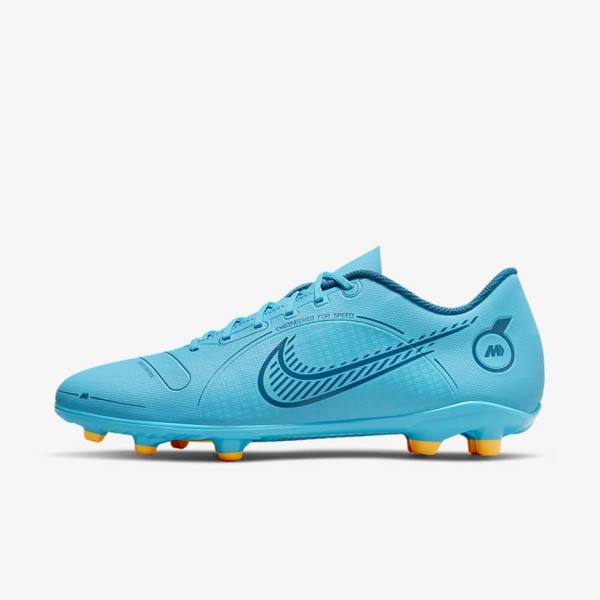 Nike Mercurial Vapor 14 Club MG Multi-Ground Women\'s Football Shoes Blue / Orange | NK892DQZ