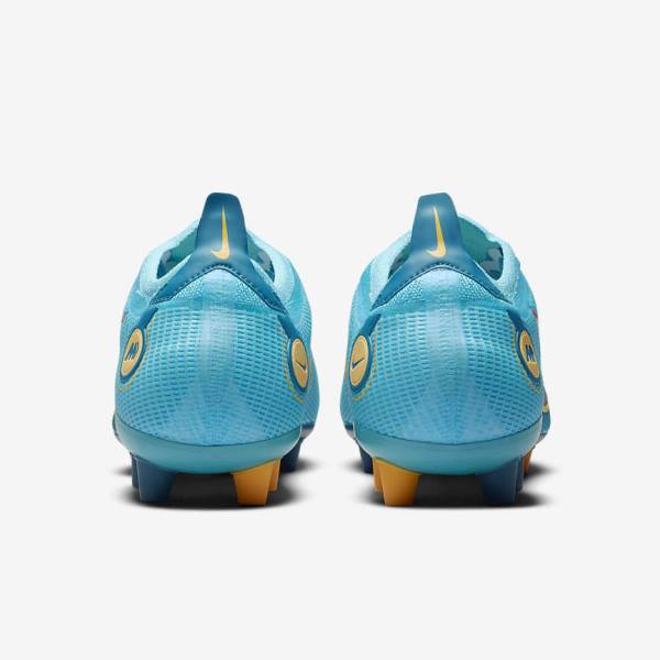 Nike Mercurial Vapor 14 Elite AG Artificial-Grounds Men's Football Shoes Blue / Orange | NK136KCG