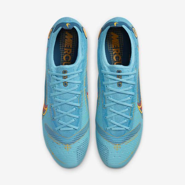 Nike Mercurial Vapor 14 Elite AG Artificial-Grounds Women's Football Shoes Blue / Orange | NK620OWB