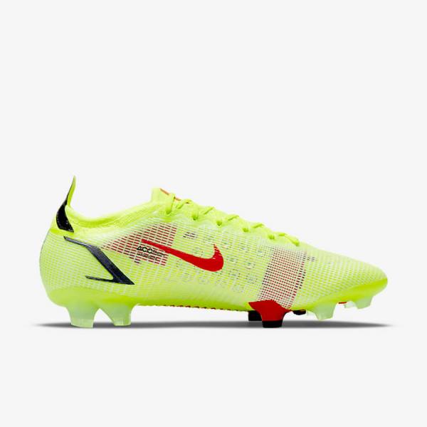 Nike Mercurial Vapor 14 Elite FG Firm-Ground Women's Football Shoes Black / Light Red | NK067LHK