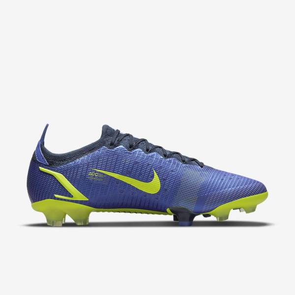 Nike Mercurial Vapor 14 Elite FG Firm-Ground Men's Football Shoes Blue | NK157DYA