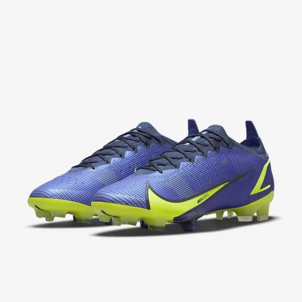 Nike Mercurial Vapor 14 Elite FG Firm-Ground Men's Football Shoes Blue | NK157DYA