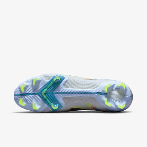 Nike Mercurial Vapor 14 Pro FG Firm-Ground Women's Football Shoes Grey / Light Blue / Blue | NK986FNE