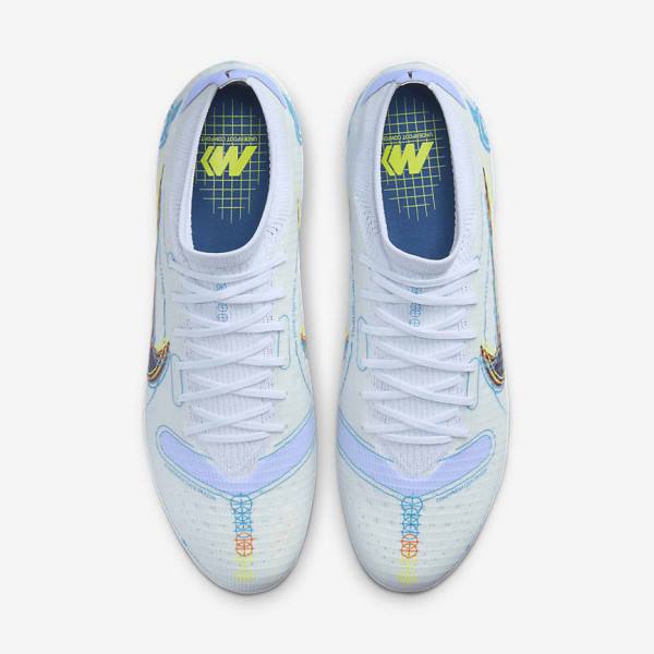 Nike Mercurial Vapor 14 Pro FG Firm-Ground Women's Football Shoes Grey / Light Blue / Blue | NK986FNE