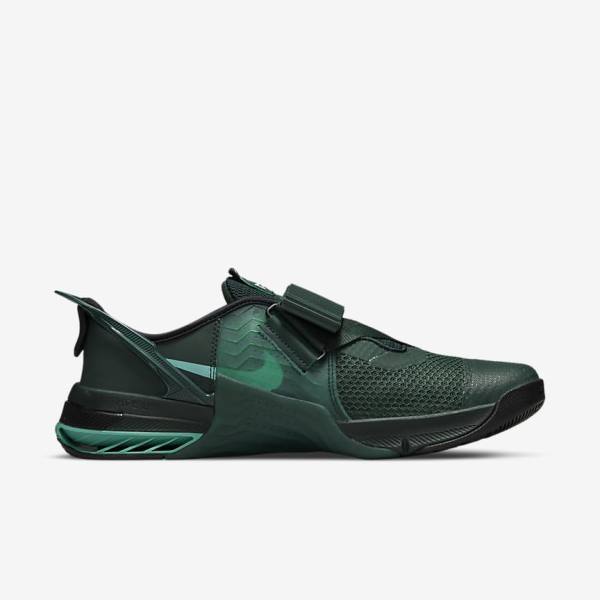 Nike Metcon 7 FlyEase Men's Training Shoes Green / Black / Turquoise / Multicolor | NK235PEG