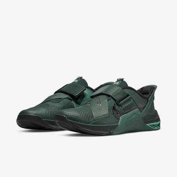 Nike Metcon 7 FlyEase Men's Training Shoes Green / Black / Turquoise / Multicolor | NK235PEG