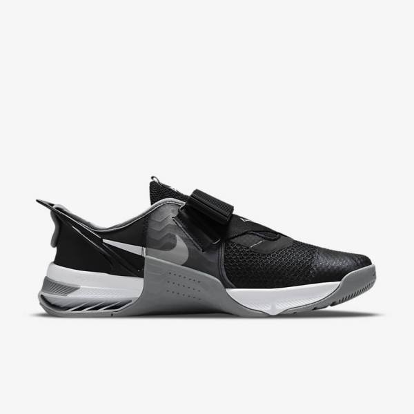 Nike Metcon 7 FlyEase Men's Training Shoes Black / Grey / White / Platinum | NK418OGJ