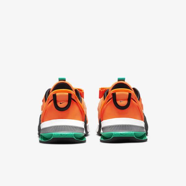 Nike Metcon 7 FlyEase Men's Training Shoes Orange / Dark Grey / Turquoise / White | NK582LMY