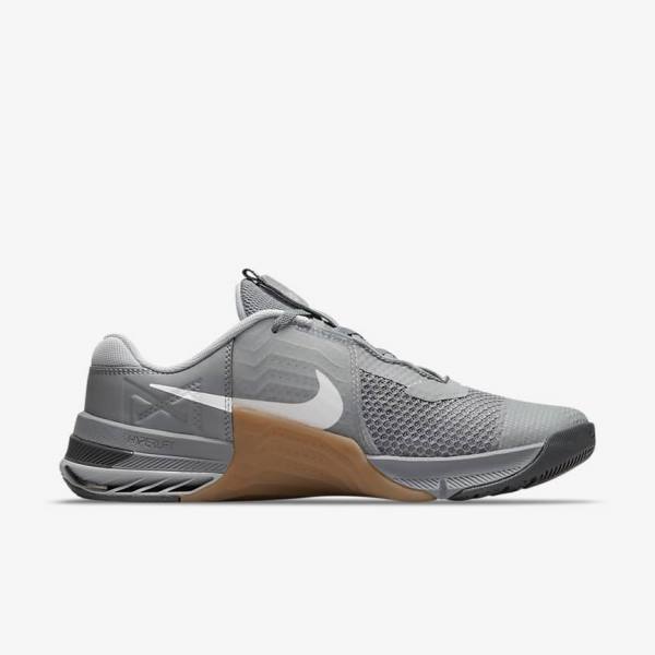 Nike Metcon 7 Men's Training Shoes Grey / Brown / Dark Grey / White | NK698CXI