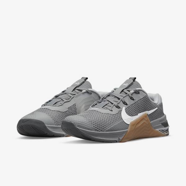 Nike Metcon 7 Men's Training Shoes Grey / Brown / Dark Grey / White | NK698CXI