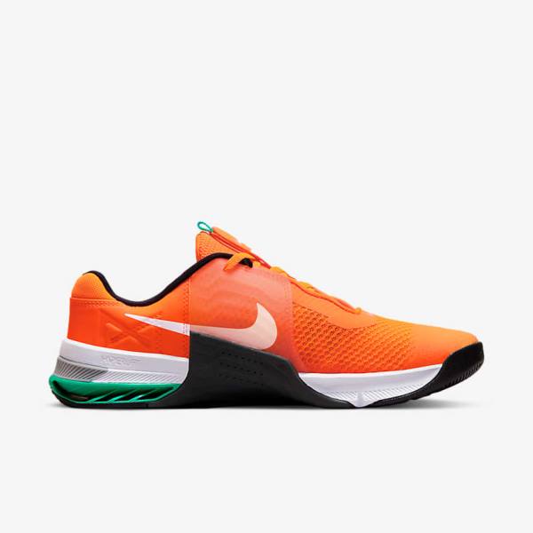 Nike Metcon 7 Men's Training Shoes Orange / Dark Grey / Turquoise / White | NK602IUH