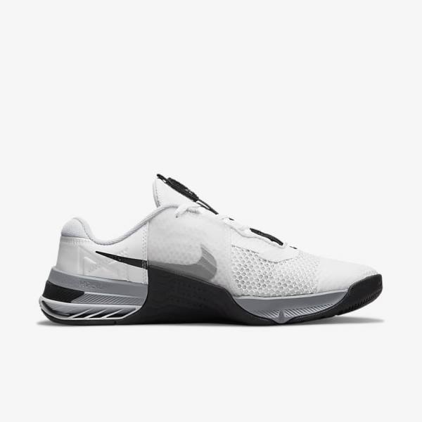 Nike Metcon 7 Men's Training Shoes White / Grey / Platinum / Black | NK463VPH