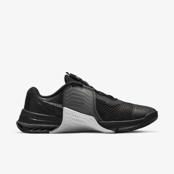 Nike Metcon 7 Women's Training Shoes Black / White / Grey / Metal Dark Grey | NK436ZVT